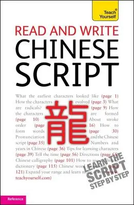 Čítanie a písanie čínskeho písma - Read and Write Chinese Script