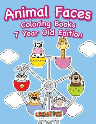 Omaľovánky tvárí zvierat vydanie pre 7-ročné deti - Animal Faces Coloring Books 7 Year Old Edition