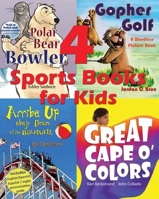 4 Športové knihy pre deti: Ilustrované pre začínajúcich čitateľov - 4 Sports Books for Kids: Illustrated for Beginner Readers