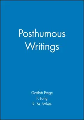 Posmrtné spisy - Posthumous Writings