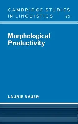 Morfologická produktivita - Morphological Productivity