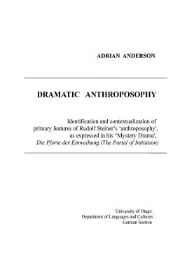 Dramatická antropozofia - Dramatic Anthroposophy
