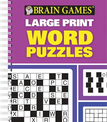 Hry na mozog - veľká tlač - slovné hádanky - Brain Games - Large Print - Word Puzzles