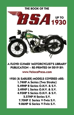 Kniha BSA do roku 1930 - Book of the BSA Up to 1930