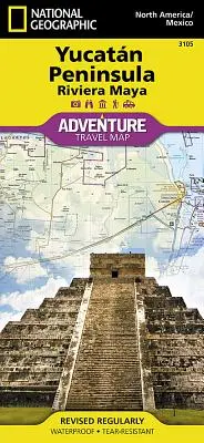 Yucatánsky polostrov: Riviera Maya Mapa [Mexiko] - Yucatan Peninsula: Riviera Maya Map [Mexico]