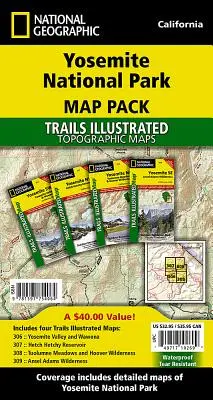 Yosemitský národný park [balík máp] - Yosemite National Park [Map Pack Bundle]