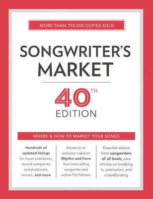 Songwriter's Market (Trh skladateľov piesní): Kde a ako predávať svoje piesne - Songwriter's Market: Where & How to Market Your Songs
