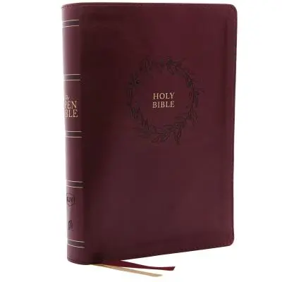 Kjv, Otvorená Biblia, kožená mäkká, bordová, indexovaná, edícia s červeným písmom, pohodlná tlač: Kompletný referenčný systém - The Kjv, Open Bible, Leathersoft, Burgundy, Indexed, Red Letter Edition, Comfort Print: Complete Reference System