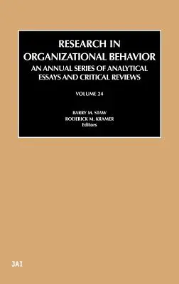 Výskum organizačného správania: Zväzok 24 - Research in Organizational Behavior: Volume 24