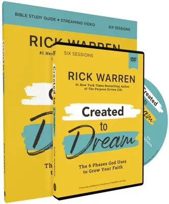 Created to Dream Study Guide s DVD: 6 fáz, ktoré Boh používa na rast vašej viery - Created to Dream Study Guide with DVD: The 6 Phases God Uses to Grow Your Faith