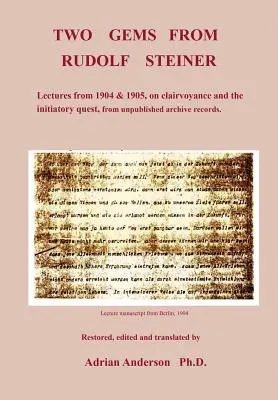 Dva skvosty od Rudolfa Steinera - Two Gems from Rudolf Steiner