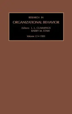Výskum organizačného správania: Vol 13 - Research in Organizational Behaviour: Vol 13