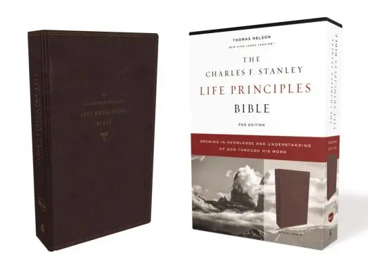 Nkjv, Charles F. Stanley Life Principles Bible, 2nd Edition, Leathersoft, Burgundy, Comfort Print: Vychádzajúc z toho, že Boh je stále viac a viac známy. - Nkjv, Charles F. Stanley Life Principles Bible, 2nd Edition, Leathersoft, Burgundy, Comfort Print: Growing in Knowledge and Understanding of God Throu