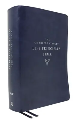 Niv, Charles F. Stanley Life Principles Bible, 2. vydanie, Leathersoft, Blue, Comfort Print: Svätá Biblia, nová medzinárodná verzia - Niv, Charles F. Stanley Life Principles Bible, 2nd Edition, Leathersoft, Blue, Comfort Print: Holy Bible, New International Version