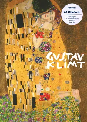 Bozk, Gustav Klimt, zošit A4 - The Kiss, Gustav Klimt A4 Notebook