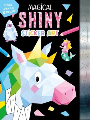 Magické lesklé nálepky: Vytvorte a vyfarbite 12 mozaiiek! - Magical Shiny Sticker Art: Create and Color 12 Mosaics!