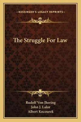 Boj o právo - The Struggle For Law