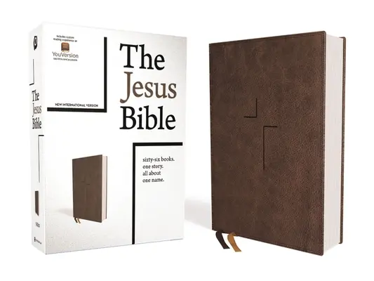 Biblia Ježišova, vydanie NIV, kožená, hnedá, indexovaná, pohodlná tlač - The Jesus Bible, NIV Edition, Leathersoft, Brown, Indexed, Comfort Print