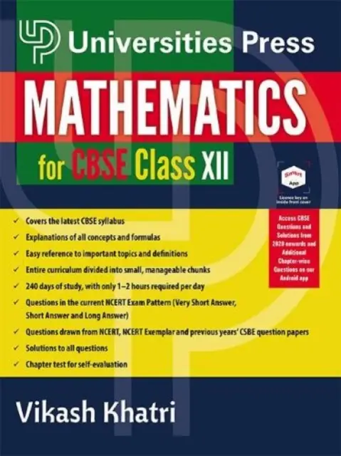 Matematika pre XII. triedu Cbse - Mathematics for Cbse Class XII