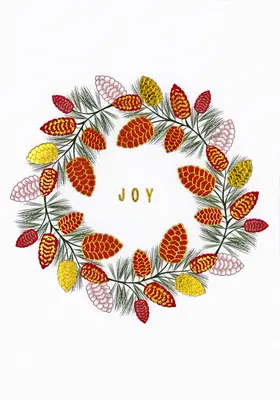 Kytičky radosti Malé prázdninové pohľadnice v krabičke - Boughs of Joy Small Boxed Holiday Cards