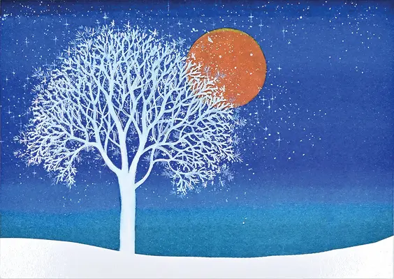 Zimné stromčeky v luxusnej škatuľke s dovolenkovými pohľadnicami - Winter Tree Deluxe Boxed Holiday Cards