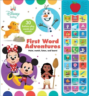 Apple Disney Baby Prvé slovné dobrodružstvá Zvuková kniha - Apple Disney Baby First Word Adventures Sound Book