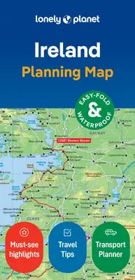Plánovacia mapa Írska z edície Lonely Planet - Lonely Planet Ireland Planning Map