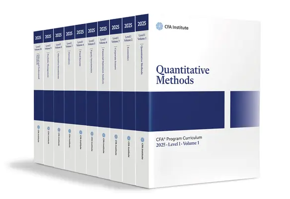 2025 Učebné osnovy programu Cfa I. stupňa Box Set - 2025 Cfa Program Curriculum Level I Box Set