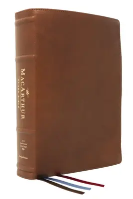 Nasb, MacArthurova študijná Biblia, 2. vydanie, prémiová kozia koža, hnedá, Premier Collection, pohodlná tlač: Uvoľnenie Božej pravdy jeden verš za druhým - Nasb, MacArthur Study Bible, 2nd Edition, Premium Goatskin Leather, Brown, Premier Collection, Comfort Print: Unleashing God's Truth One Verse at a Ti