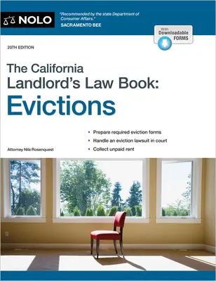 The California Landlord's Law Book: Kniha pre prenajímateľov: Evikcie: Evictions - The California Landlord's Law Book: Evictions: Evictions