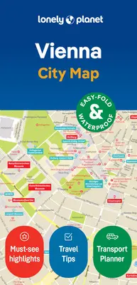 Lonely Planet Viedeň - mapa mesta - Lonely Planet Vienna City Map