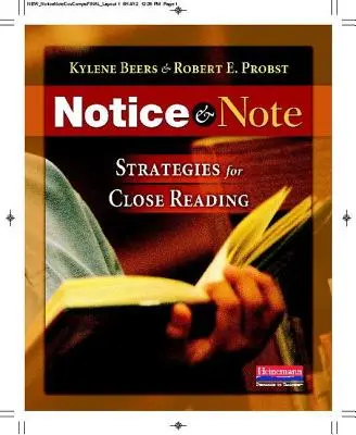 Všimni si a všimni si: Stratégie na pozorné čítanie - Notice & Note: Strategies for Close Reading