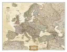 National Geographic: Nástenná mapa Európy pre manažérov - National Geographic: Europe Executive Wall Map