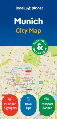 Lonely Planet Mníchov Mapa mesta - Lonely Planet Munich City Map