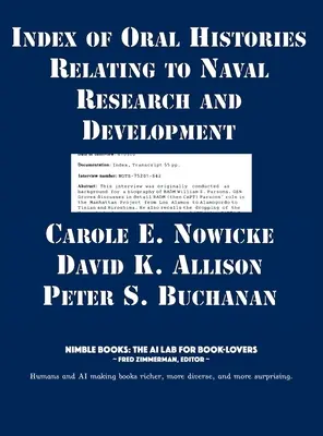 Index ústnych historických záznamov týkajúcich sa námorného výskumu a vývoja - Index of Oral Histories Relating to Naval Research and Development