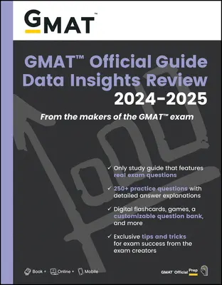 Oficiálna príručka GMAT Data Insights Review 2024-2025: Kniha + online banka otázok - GMAT Official Guide Data Insights Review 2024-2025: Book + Online Question Bank