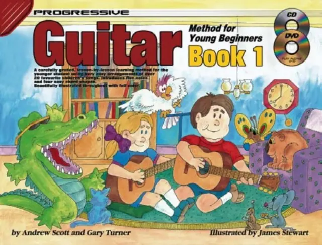 Progresívna gitarová metóda pre mladých začiatočníkov-Bk 1 - Progressive Guitar Method for Young Beginners-Bk 1