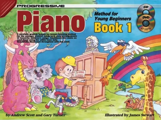 Progresívna klavírna metóda pre mladých začiatočníkov-Bk 1 - Progressive Piano Method for Young Beginners-Bk 1