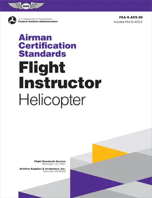 Certifikačné normy pre letcov: (2024): Letecký inštruktor - vrtuľník: Faa-S-Acs-29 - Airman Certification Standards: Flight Instructor - Helicopter (2024): Faa-S-Acs-29