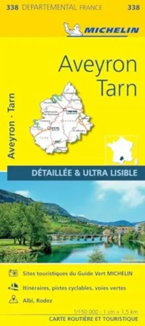 Aveyron, Tarn - Miestna mapa Michelin 338 - Aveyron, Tarn - Michelin Local Map 338