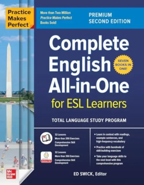 Prax robí majstra: Úplná angličtina All-In-One pre študentov ESL, druhé vydanie Premium - Practice Makes Perfect: Complete English All-In-One for ESL Learners, Premium Second Edition