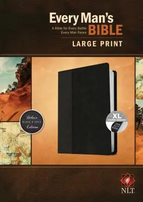 Biblia pre každého muža NLT, veľká tlač, Tutone - Every Man's Bible NLT, Large Print, Tutone