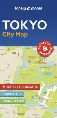 Lonely Planet Tokio mapa mesta 2 - Lonely Planet Tokyo City Map 2