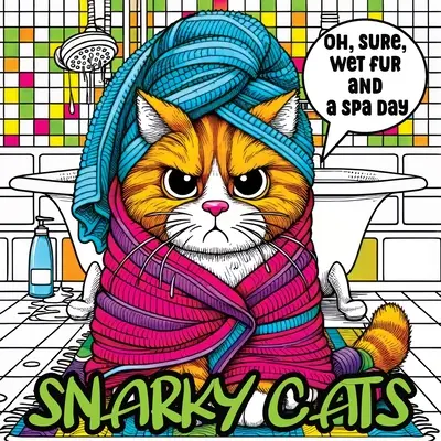 Snarky Cats: Sarkastická zábava pre milovníkov mačiek: maľovanky s nádychom drzosti a uvoľňujúceho humoru - Snarky Cats: Coloring Book with a Touch of Sass and Relaxing Humor, Sarcastic Fun for Cat Lovers