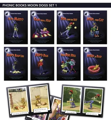 Fónické knihy Mesačné psy sada 1 - Phonic Books Moon Dogs Set 1