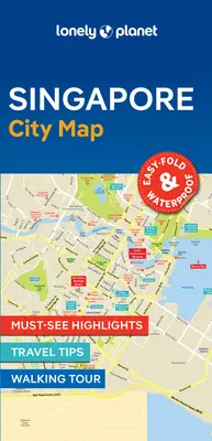 Lonely Planet Singapur Mapa mesta 2 - Lonely Planet Singapore City Map 2
