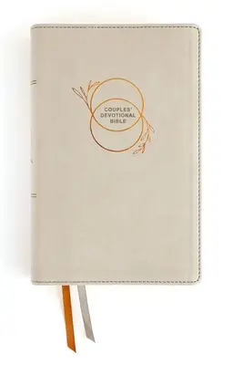Niv, Couples' Devotional Bible (Build a Biblical Foundation for Your Marriage), Leathersoft, Stone, Comfort Print: Spoločný rast v Kristovi - Niv, Couples' Devotional Bible (Build a Biblical Foundation for Your Marriage), Leathersoft, Stone, Comfort Print: Growing Together in Christ