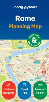 Lonely Planet Rím: Mapa mesta 2 - Lonely Planet Rome City Map 2