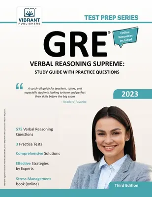 GRE Verbal Reasoning Supreme: Študijná príručka s cvičnými otázkami - GRE Verbal Reasoning Supreme: Study Guide with Practice Questions