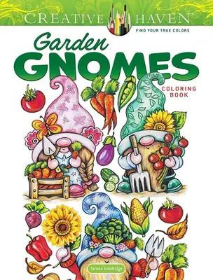 Creative Haven Záhradní škriatkovia Omaľovánky - Creative Haven Garden Gnomes Coloring Book